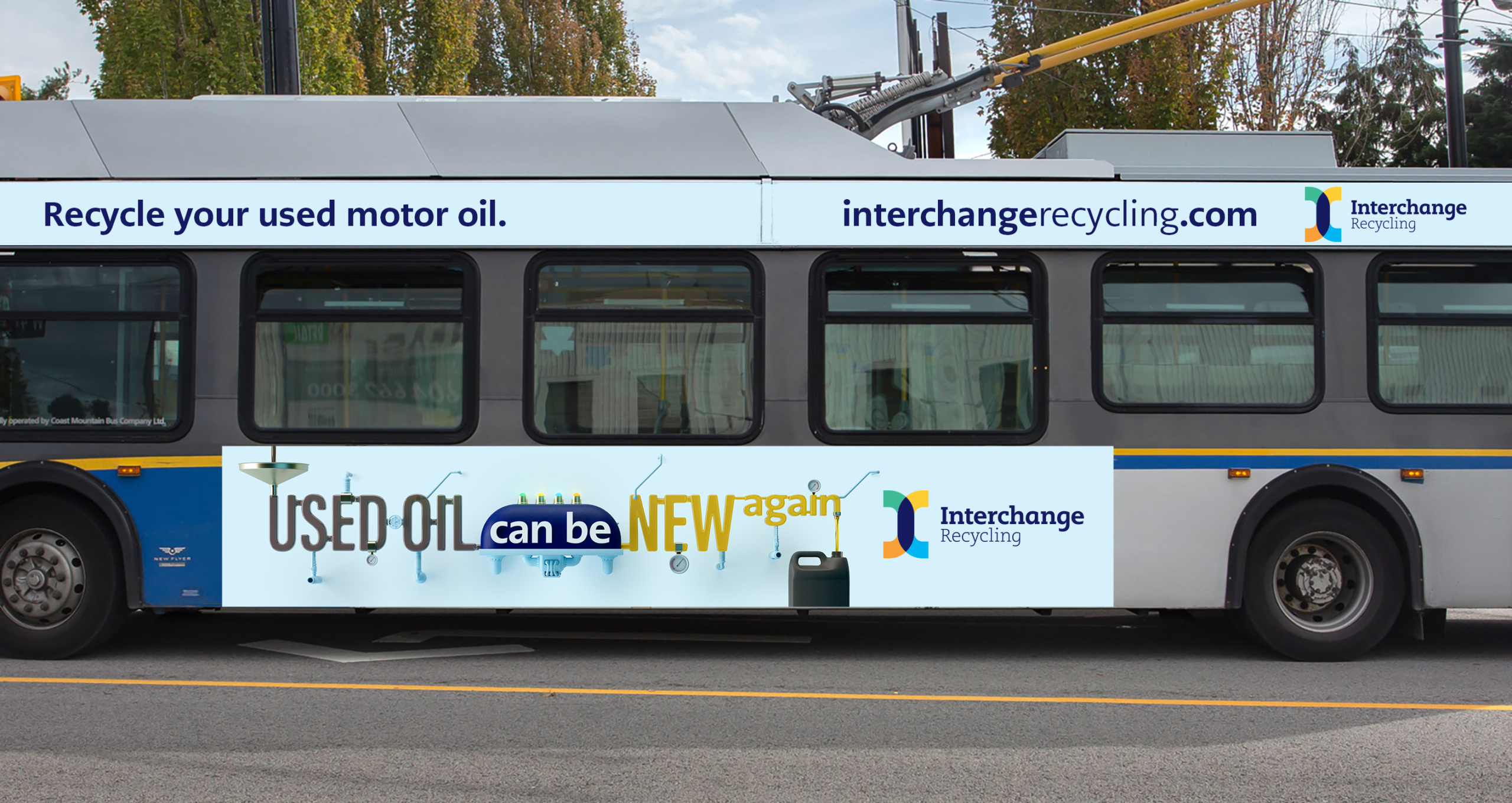 Interchange Recycling Bus Ad